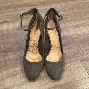 Sam Edelman Womens Suede Ankle Strap Heel